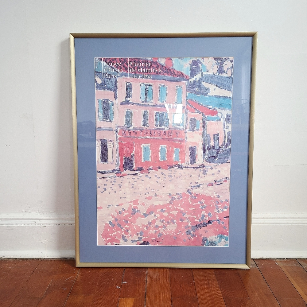 Vintage 
Framed Maurice de Vlaminck Musee d' Orsay